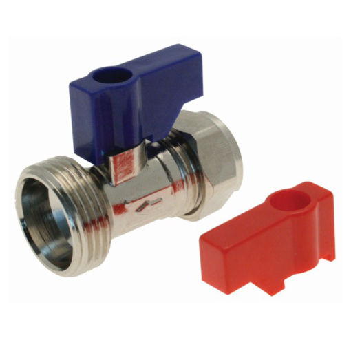 Picture of Washing Machine Valve Straight 15MM x 3/4"