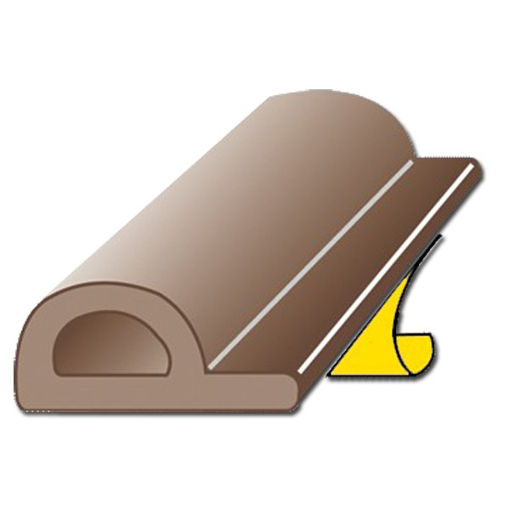 Picture of EXITEX P Strip Self Adhesive Door Seal Brown