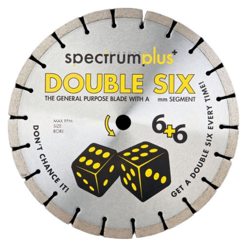 Picture of OX SPECTRUM Plus Double Six Diamond Blade - GP - 125/22.23mm