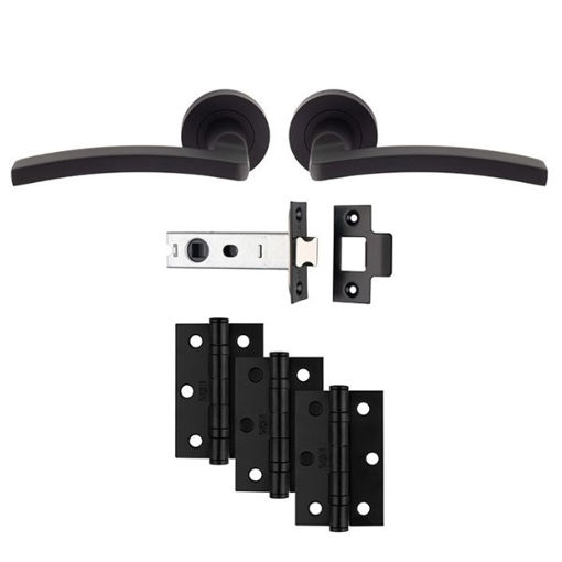 Picture of Carlisle Brass Matt Black Tavira Latch Pack