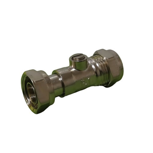 Picture of Isolating Valve Flat Faced 15MM x 1/2" Chrome