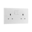 Picture of Double Socket - 800 Series White Moulded
