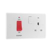 Picture of Double, Cooker Control Unit with Stiwched Socket and Indicators