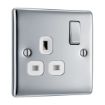 Picture of Single Socket - Polished Chrome - White Insert