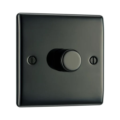 Picture of Single Dimmer Switch - Black Nickle