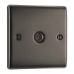Picture of Co-Axial & Satellite Socket - Black Nickle