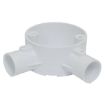 Picture of PVC 2 Way Angle Box 20mm White