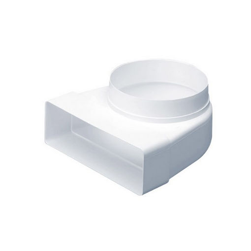 Picture of KwikPak Ventilation Bend 100mm Outside Dia + Insert - White