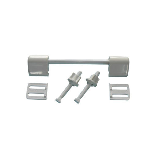 Picture of KwikPak Toilet Seat Fittings With Rod - white