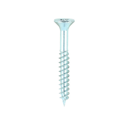 Picture of TIMCO Twin-Threaded Countersunk Silver Woodscrews - 7 x 1 1/4 (Box of 200)