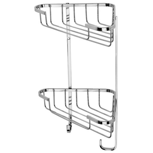 Picture of Croydex Stainless Steel Medium Two Tier Corner Basket