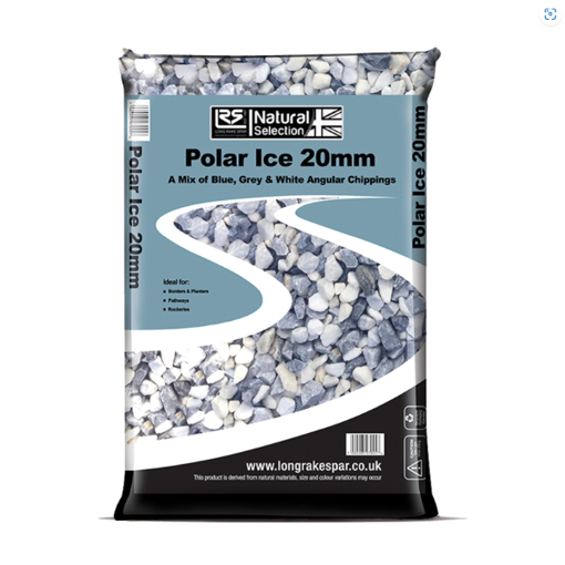 Picture of Polar Ice 20mm Decorative Aggregate Large Bag 20kg