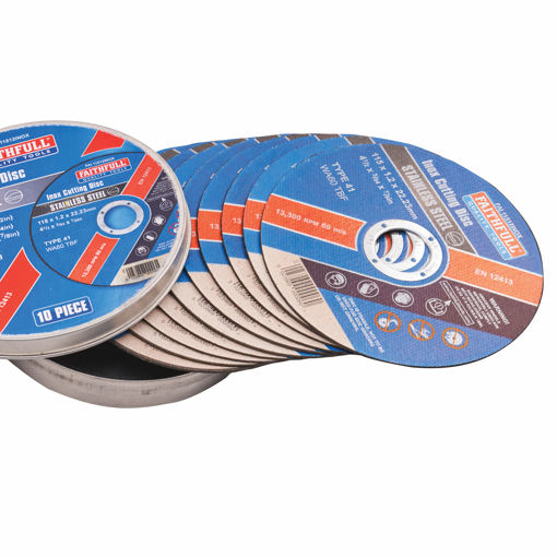 Picture of XMS25CUTOFF - Faithfull 115mm (4.5in) Inox Discs