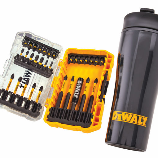 Picture of XMS25MUGSET - DEWALT 32 Piece FlexTorq Bit Set & Travel Mug