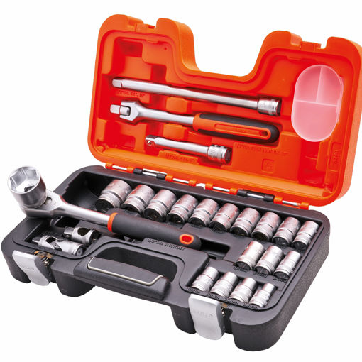 Picture of XMS25SS12 - Bahco 1/2in Drive Socket Set (24 Piece)