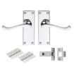 Picture of Contract Victorian Scroll Latch Pack Polished Chrome