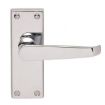 Picture of Contact Victorian Lever On Backplate Polished Chrome