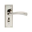 Picture of Serozzetta Cinquanta Bathroom Lever On Backplate Polished Nickel