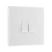 Picture of Single, Double Light Switch, 2 Way - 800 Series White Moulded