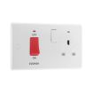 Picture of Double, Cooker Control Unit with Stiwched Socket and Indicators