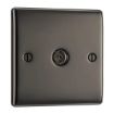 Picture of Co-Axial & Satellite Socket - Black Nickle