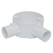 Picture of PVC 2 Way Angle Box 20mm White
