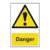 Picture of ‘Danger’ Sign, Self-Adhesive Semi-Rigid PVC (200mm x 300mm)