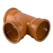 Picture of Brett Martin 110mm x 87½° Triple Socket Branch - Terracotta