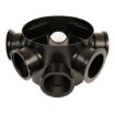 Picture of Brett Martin 315mm Dia. Shallow Access Chamber Base 190mm Invert (Inc. 2 Socket Plugs) - Black