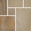 Picture of Sandstone Classic Paving Pack Golden Fossil Mixed Size Calibrated 22mm