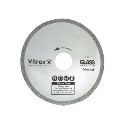 Picture of VITREX DIAMOND BLADE WHEEL GLASS 110mm VIT103417