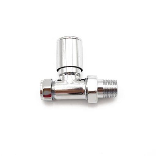 Picture of CONTEMP 15mm TOWEL WARMER VALVE CHROME STRAIGHT 10040585