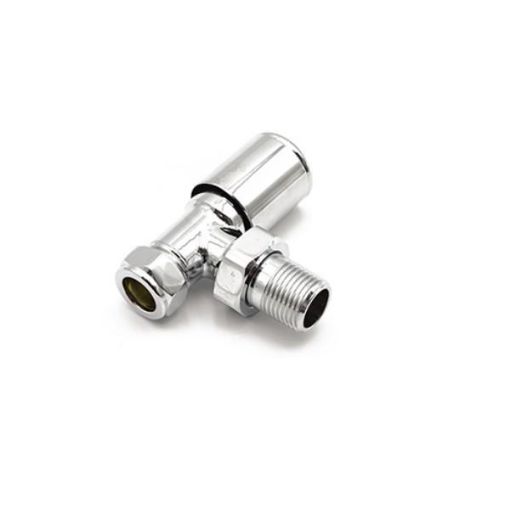 Picture of CONTEMP 15mm TOWEL WARMER VALVE CHROME ANGLED 10040582