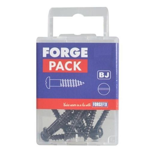 Picture of FORGEFIX 10 x 1" BLACK JAPANNED RAISED HEAD SCREW FPRH110BJ