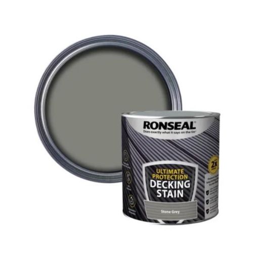Picture of RONSEAL ULTIMATE DECKING STAIN STONE GREY 2.5ltr