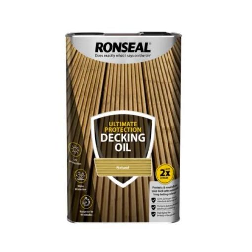 Picture of RONSEAL DECKING OIL NATURAL 5Ltr 37297