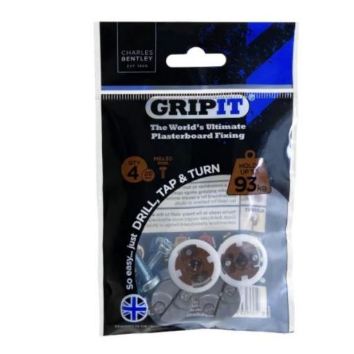 Picture of 20MM BROWN GRIPIT FIXING PK OF 4 202 - 304