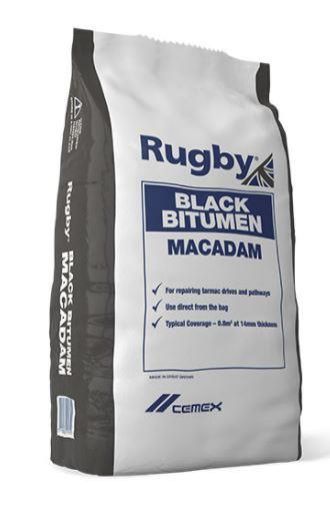 Picture of RUGBY BLACK BITUMEN MACADAM MINI ( TARMAC )  25KG