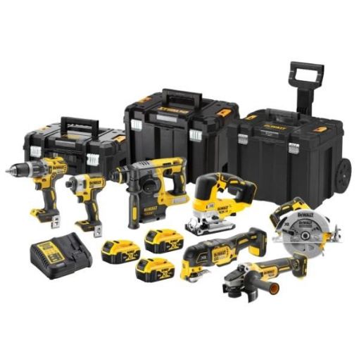Picture of DEWALT 18V XR COMPACT BRUSHLESS 7 KIT TSTAK PACK 3 DEWDCK755P3T 