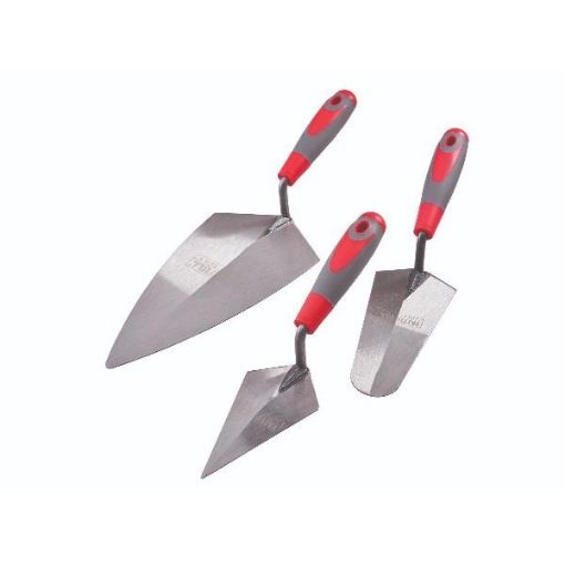 Picture of FAITHFULL 3pce TROWEL SET - SOFT GRIP  XMS24TROWELS