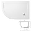 Picture of Zamori Shower Tray Quadrant Left 1200 x 800
