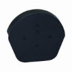 Picture of Easy-Trim Verge U Half Round Ridge Cap with Flapcap   Black